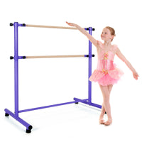 Thumbnail for 47 Inch Double Ballet Barre with Anti-Slip Footpads - Gallery View 9 of 11
