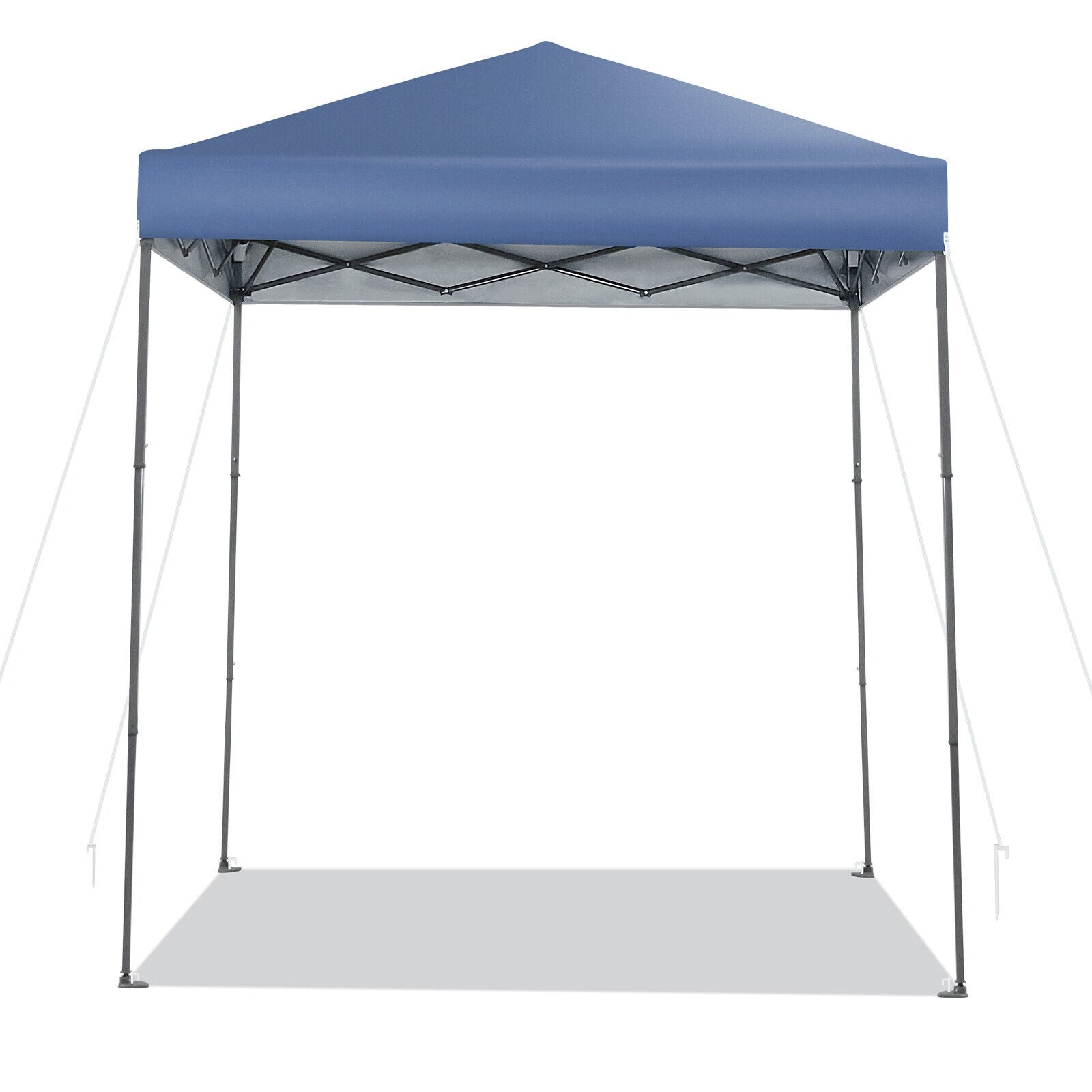6.6 x 6.6 Feet Outdoor Pop-Up Canopy Tent, UPF 50+ Sun Protection, Blue Canopies Blue at Gallery Canada