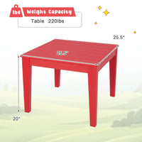 Thumbnail for 25.5 Inch Square Kids Activity Play Table - Gallery View 4 of 9