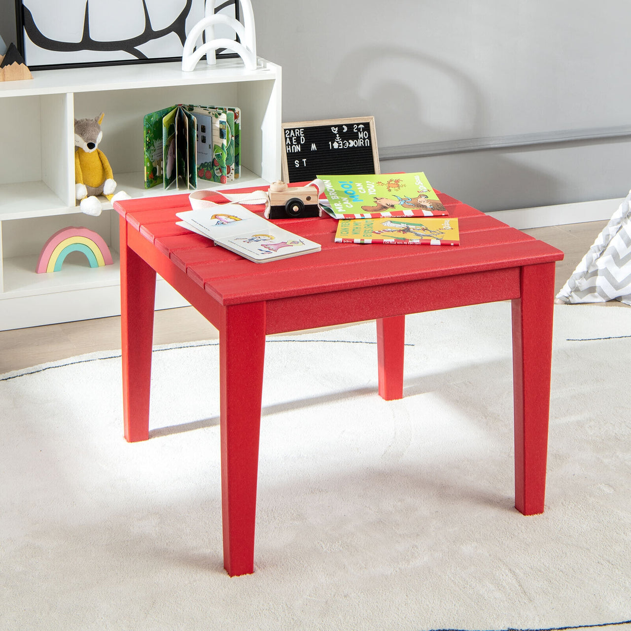25.5 Inch Square Kids Activity Play Table - Gallery View 6 of 9