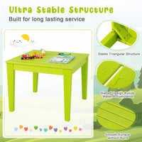 Thumbnail for 25.5 Inch Square Kids Activity Play Table - Gallery View 5 of 9