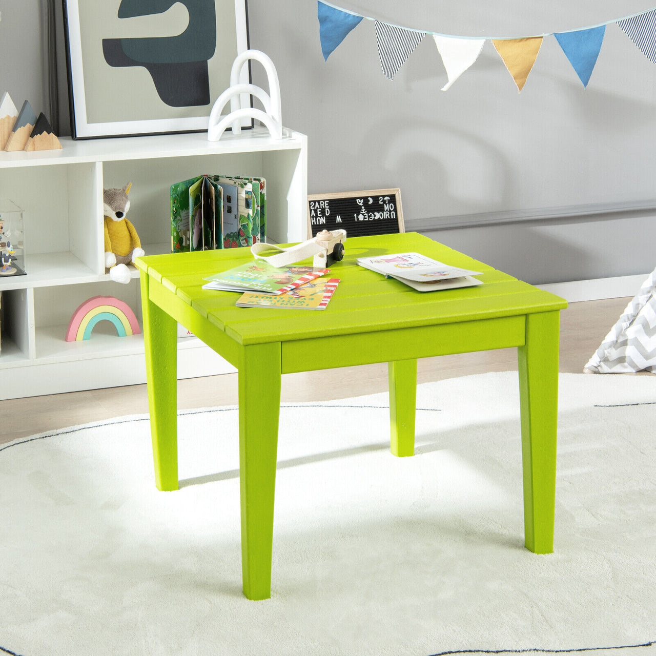 25.5 Inch Square Kids Activity Play Table - Gallery View 6 of 9