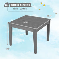 Thumbnail for 25.5 Inch Square Kids Activity Play Table - Gallery View 4 of 9