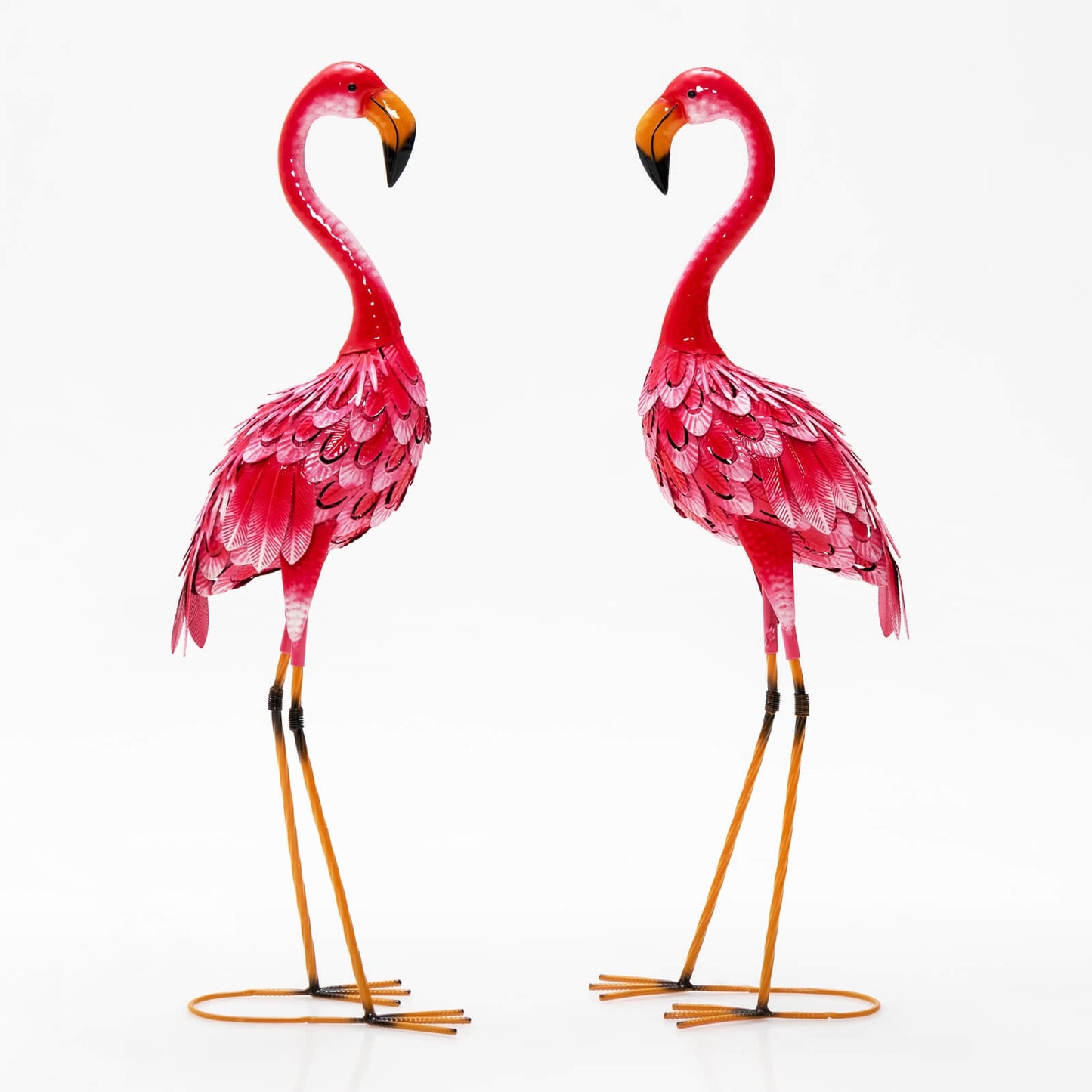 Flamingo Garden Statue Set, 2-Piece, Red Outdoor Decor Red at Gallery Canada