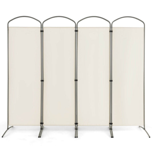 6.2Ft Folding 4-Panel Room Divider for Home Office Living Room , White at Gallery Canada