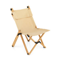 Thumbnail for Bamboo Folding Camping Chair with 2-Level Adjustable Backrest - Gallery View 4 of 9
