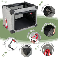 Thumbnail for M/L/XL 3-Door Dog Crate with Removable Pad and Metal Frame - Gallery View 5 of 10