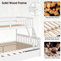 Thumbnail for Twin Over Full Convertible Bunk Bed with Twin Trundle - Gallery View 8 of 10