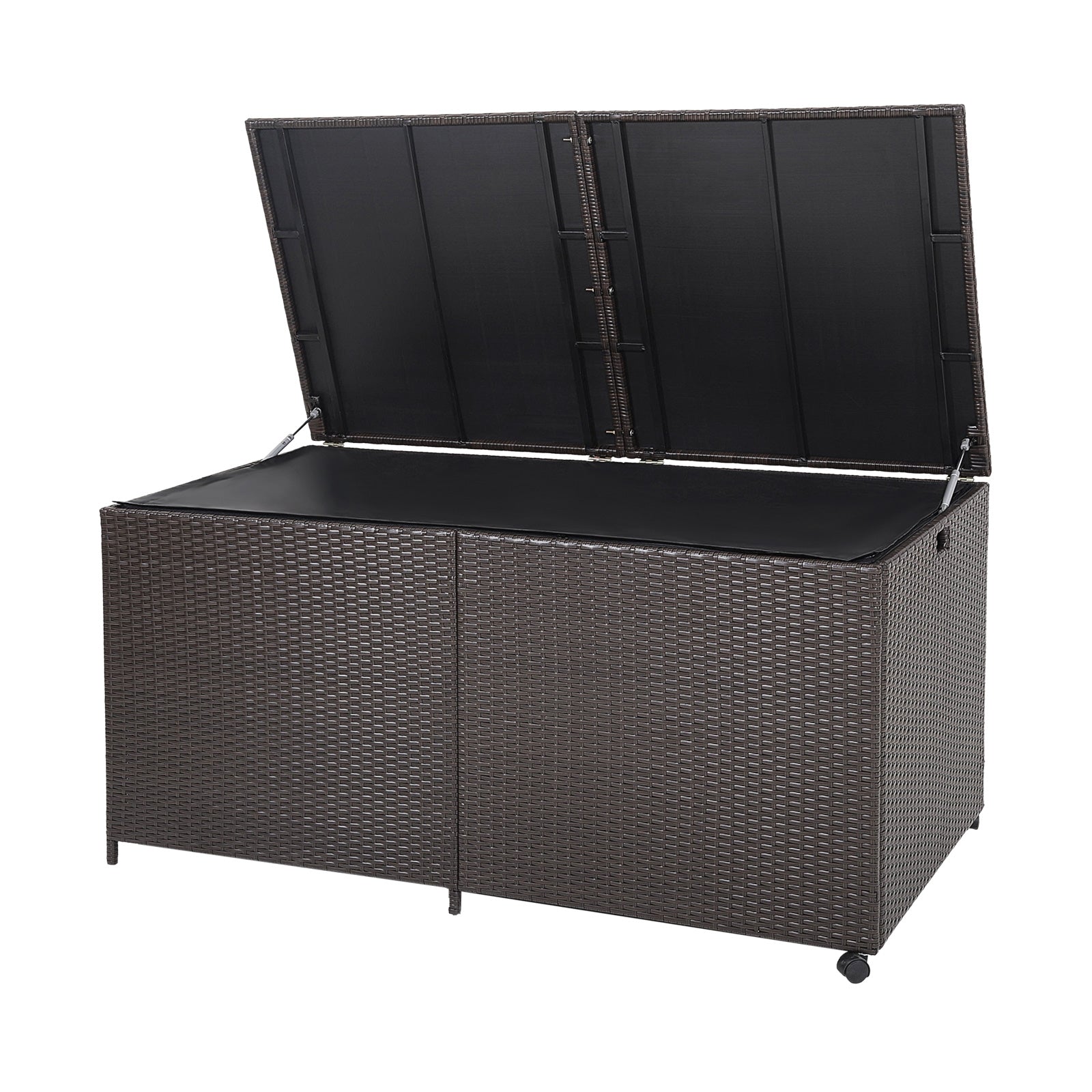 175 Gallon Outdoor Storage Box, Universal Wheels, Zippered Liner, Brown Sheds & Outdoor Storage at Gallery Canada