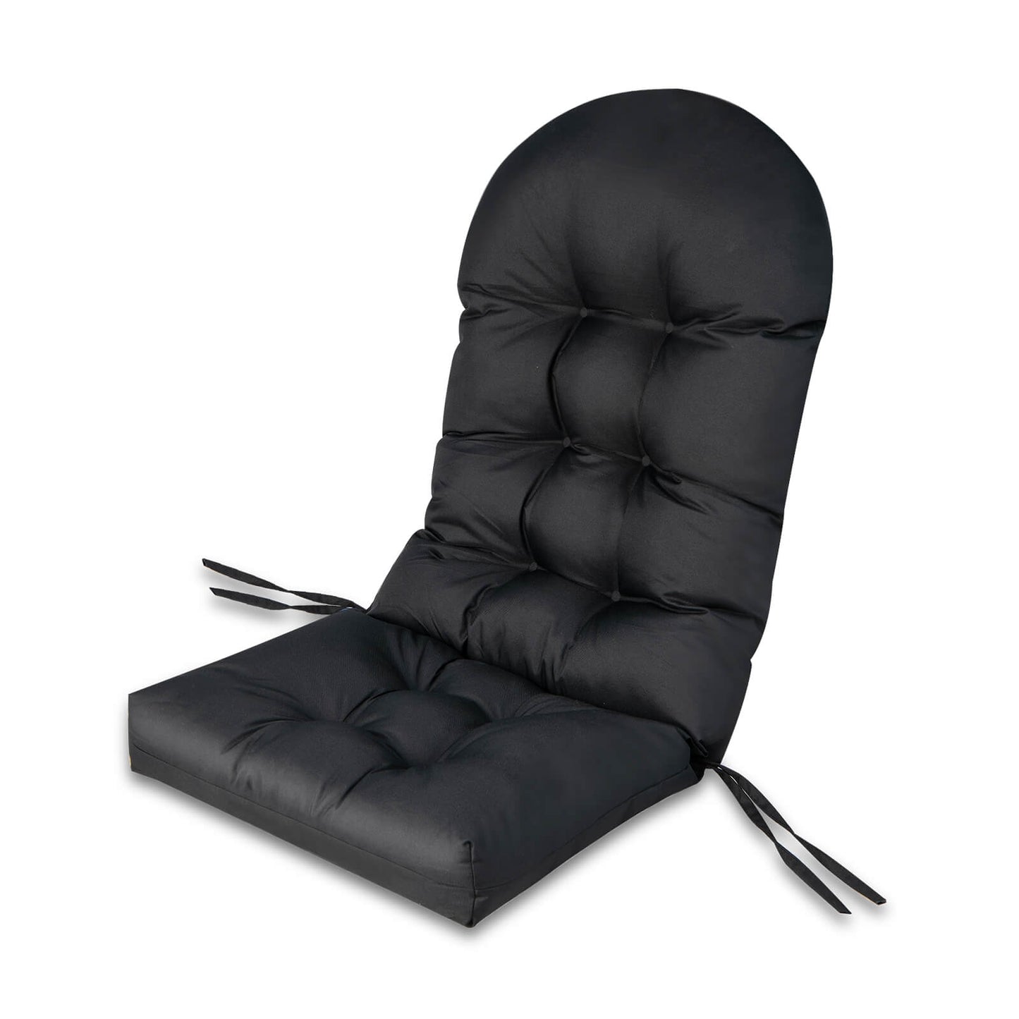 Patio Adirondack Chair Cushion, With Straps And Pad, Black Adirondack Chairs at Gallery Canada