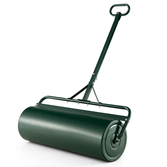 Metal Lawn Roller with Detachable Gripping Handle, Green - Gallery Canada