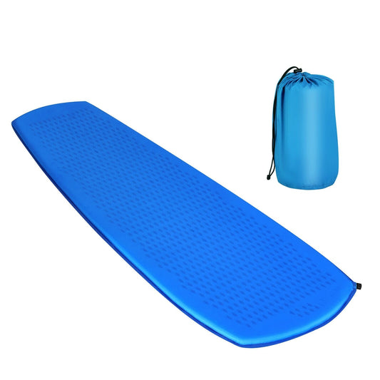 Inflatable Sleeping Pad with Carrying Bag, Blue - Gallery Canada