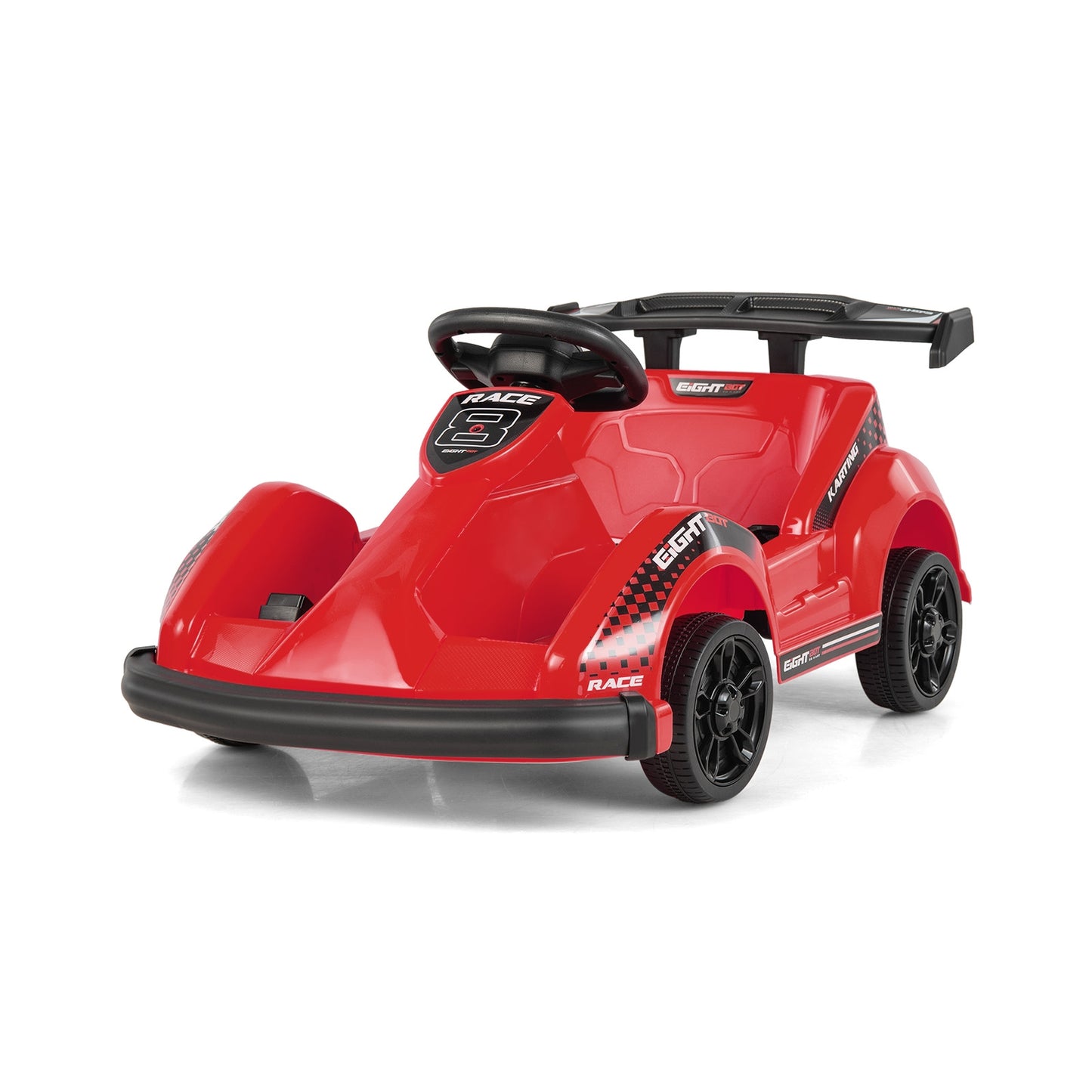 6V Kids Ride On Go Cart, Remote Control, Safety Belt, Red Powered Ride On Toys Red at Gallery Canada