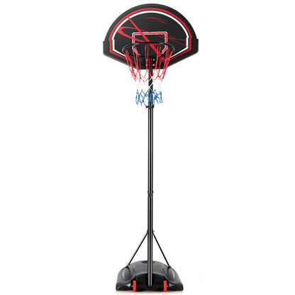 Portable Basketball Hoop Stand with Wheels and 2 Nets, Black - Gallery Canada
