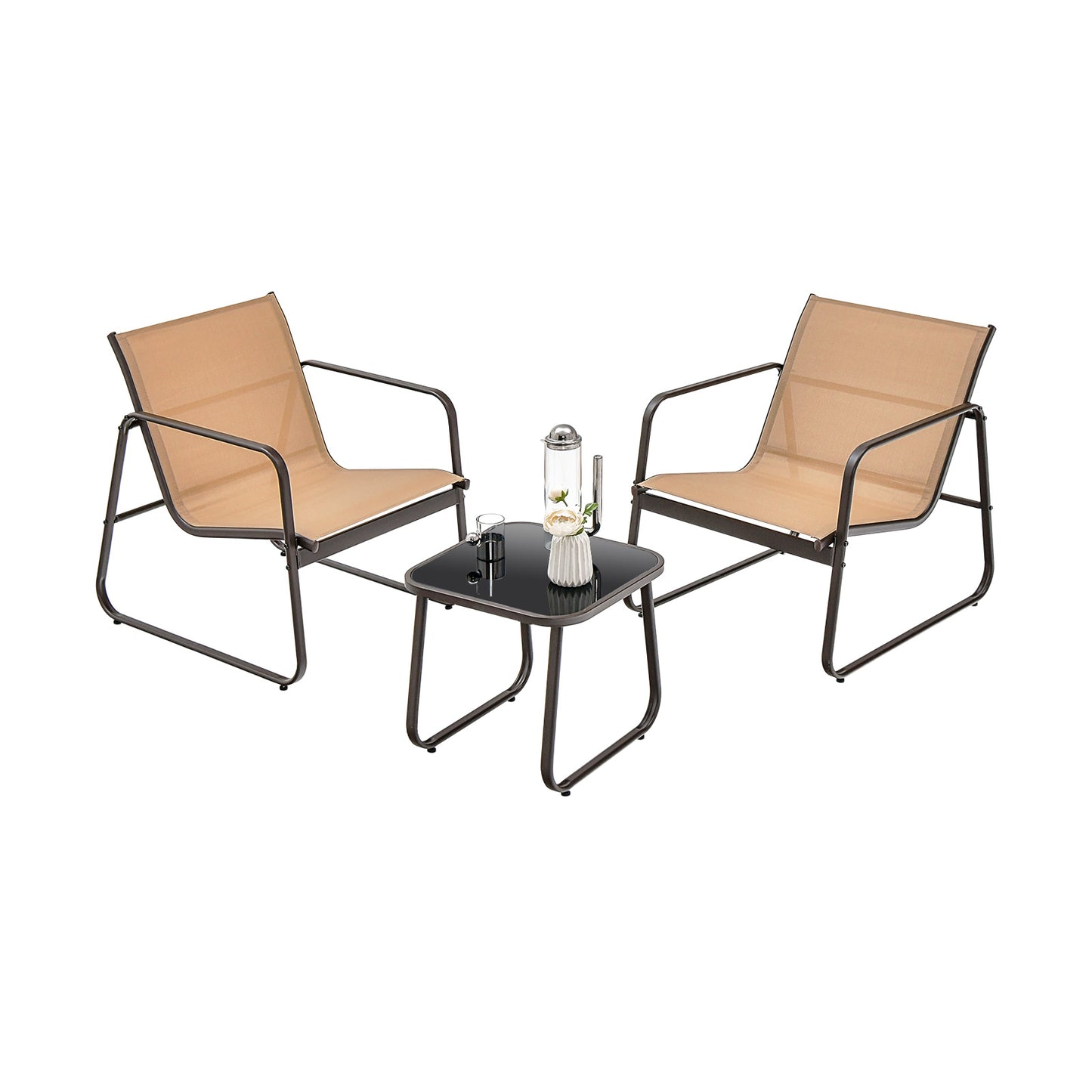 3 Piece Patio Conversation Set, Brown Patio Conversation Sets at Gallery Canada