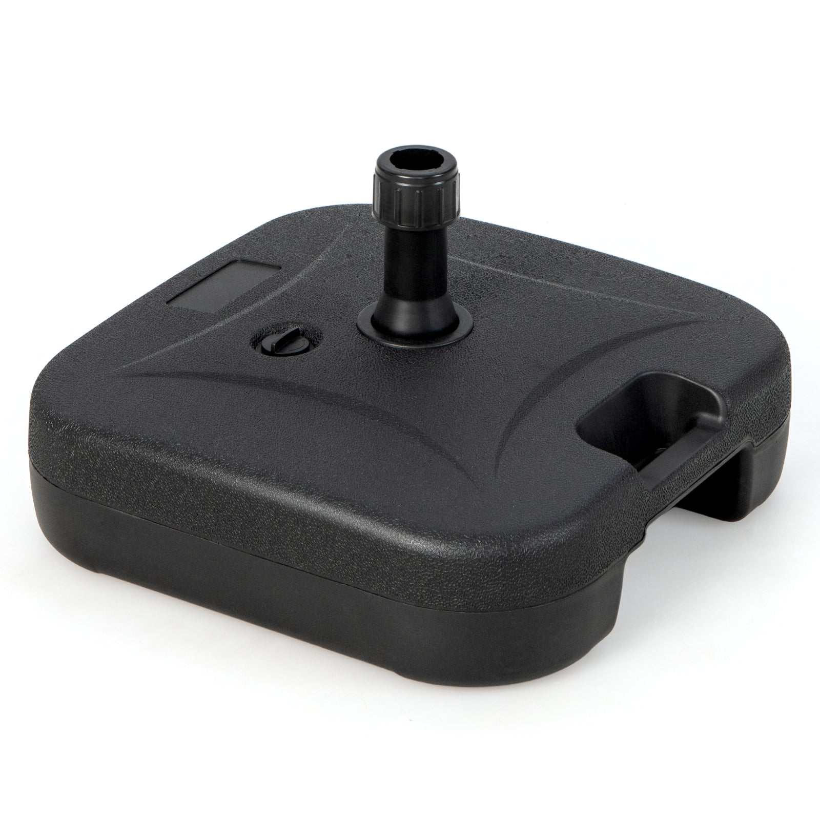 Fillable Patio Umbrella Base, 1.5 Inch, Black Outdoor Umbrella Bases Black at Gallery Canada