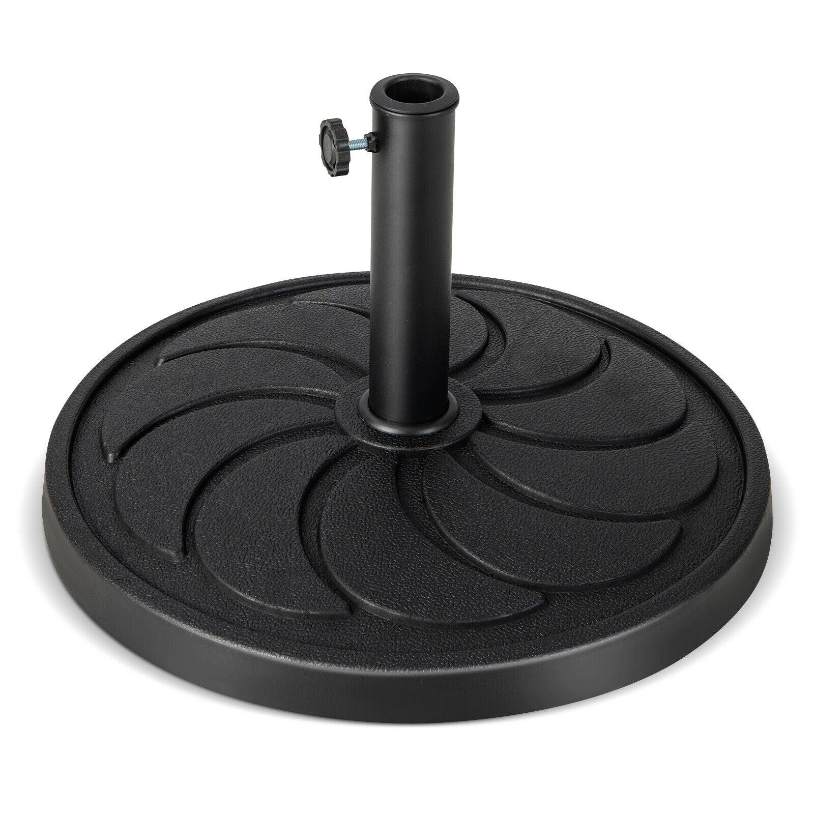 40LBS 21.5Inch Round Outdoor Umbrella Base, Black Outdoor Umbrella Bases at Gallery Canada