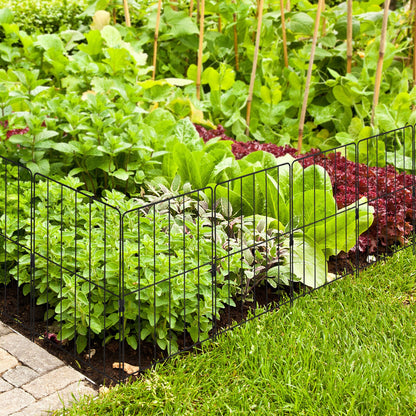 25 Pack Rustproof Decorative Garden Fence, Black Decorative Fencing & Flooring at Gallery Canada
