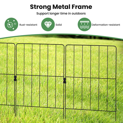 25 Pack Rustproof Decorative Garden Fence, Black Decorative Fencing & Flooring at Gallery Canada