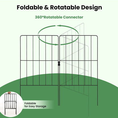 25 Pack Rustproof Decorative Garden Fence, Black Decorative Fencing & Flooring at Gallery Canada