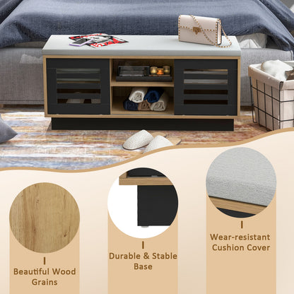 Shoe Bench, 6 Storage Compartments, 3 Adjustable Shelves, Natural Shoe Racks & Storage Benches at Gallery Canada