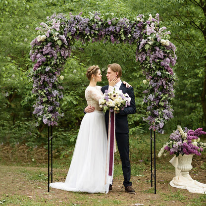 Garden Arch Arbor Trellis With Gate, Black Outdoor Decor at Gallery Canada