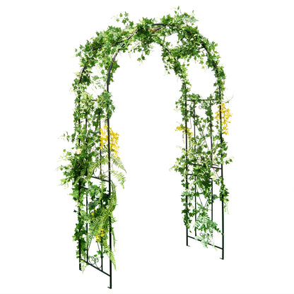 Garden Arch Arbor Trellis, Patio Plant Stand Rack Archway, Black Outdoor Decor Black at Gallery Canada