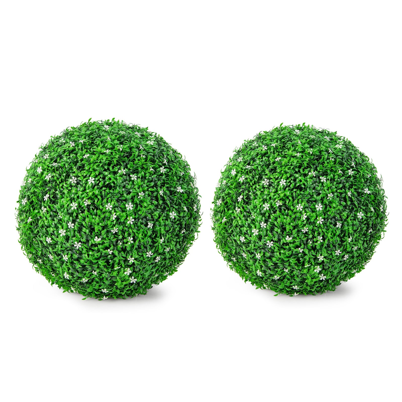 2 PCS Artificial Topiary Balls, 19.5 Inch, Green Faux Plants at Gallery Canada
