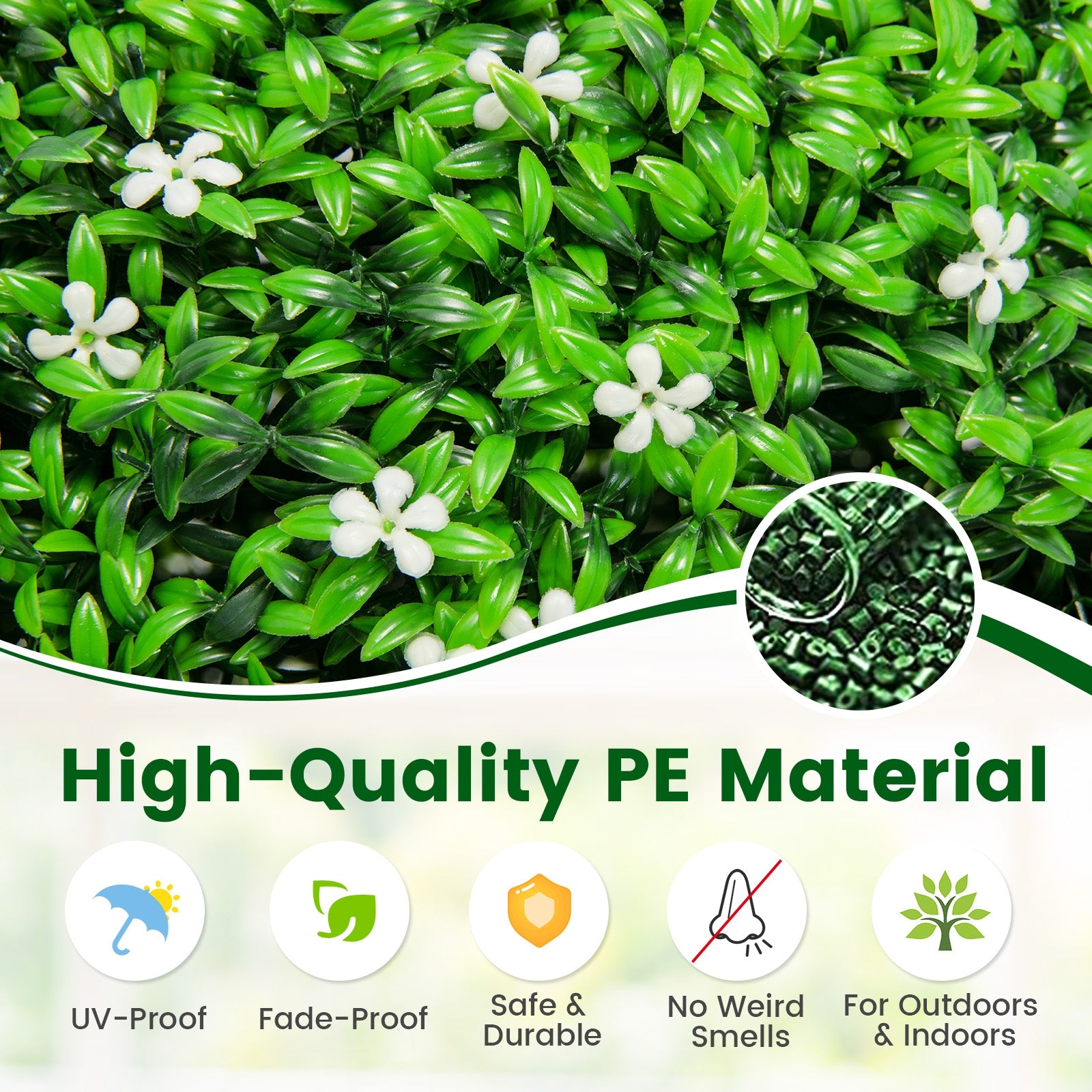 2 PCS Artificial Topiary Balls, 19.5 Inch, Green Faux Plants at Gallery Canada