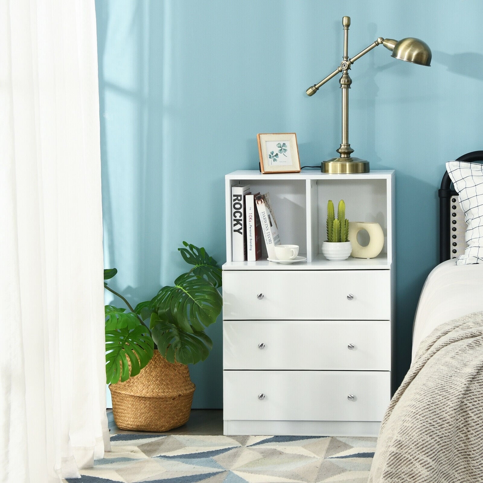 3 Drawer Dresser With Cubbies Storage Chest, White Dressers & Chests at Gallery Canada
