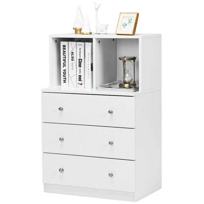 3 Drawer Dresser With Cubbies Storage Chest, White Dressers & Chests at Gallery Canada