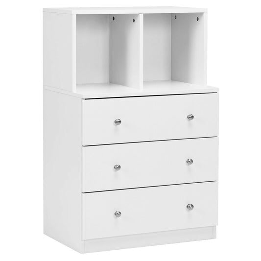 3 Drawer Dresser With Cubbies Storage Chest, White Dressers & Chests White at Gallery Canada