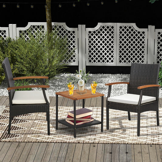 Patio Dining Chair Set Of 2, Soft Zippered Cushion, Brown Patio Dining Chairs at Gallery Canada