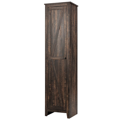 Tall Slim Linen Tower Bathroom Storage Cabinet, Walnut Floor Cabinets at Gallery Canada