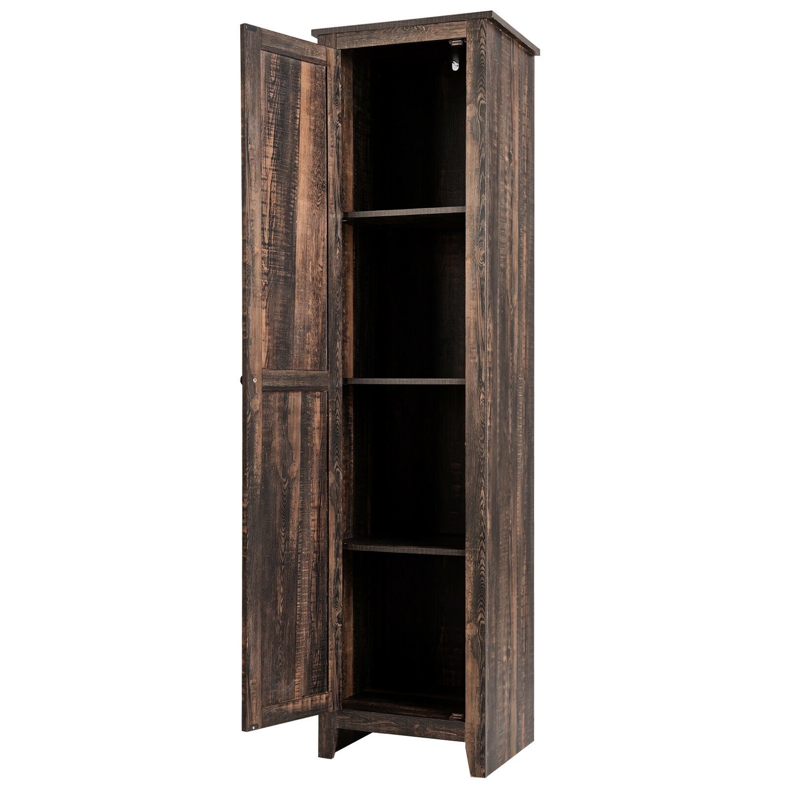Tall Slim Linen Tower Bathroom Storage Cabinet, Walnut Floor Cabinets at Gallery Canada