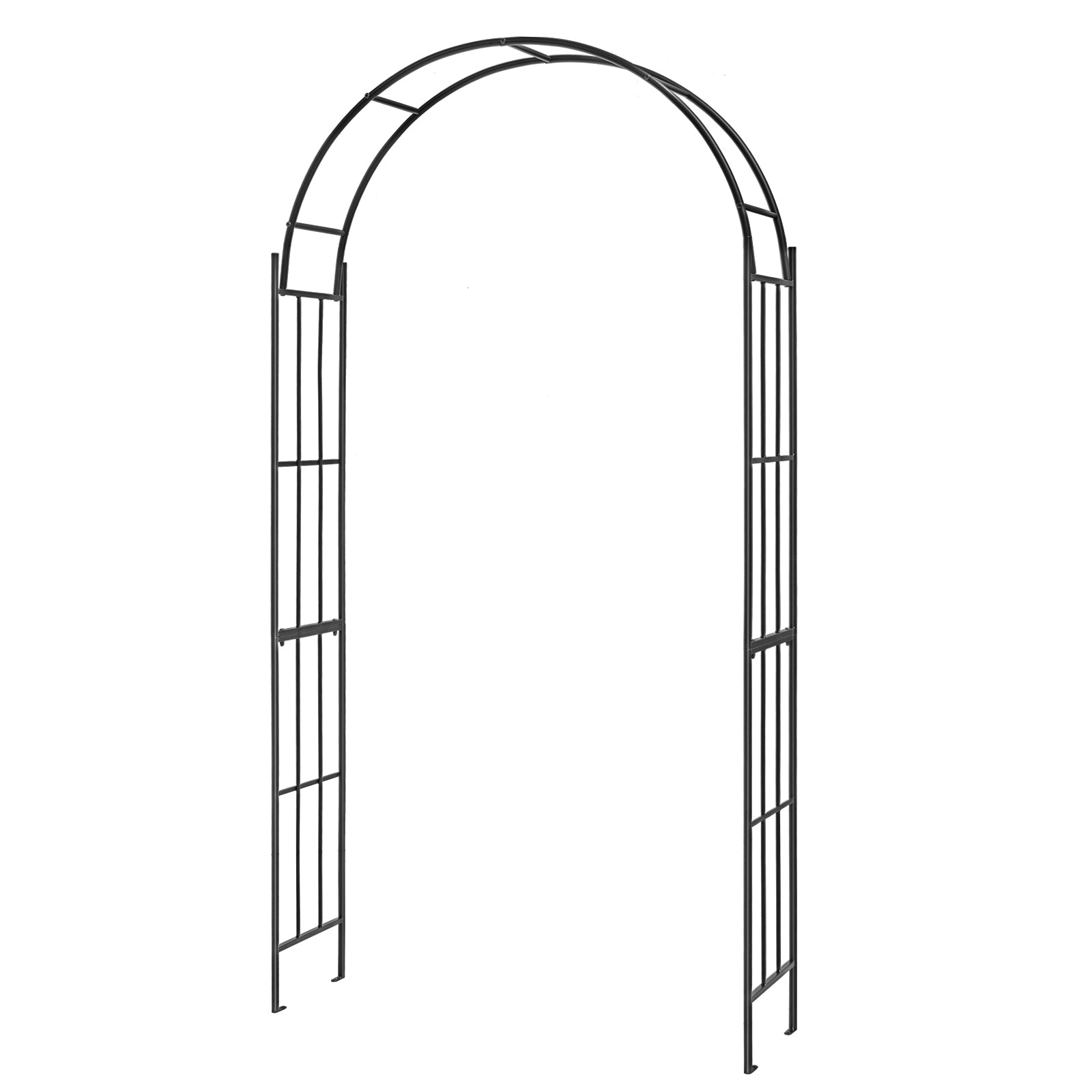 7.5 Feet Metal Garden Arch for Climbing Plants and Outdoor Garden Decor, Black Outdoor Decor Black at Gallery Canada