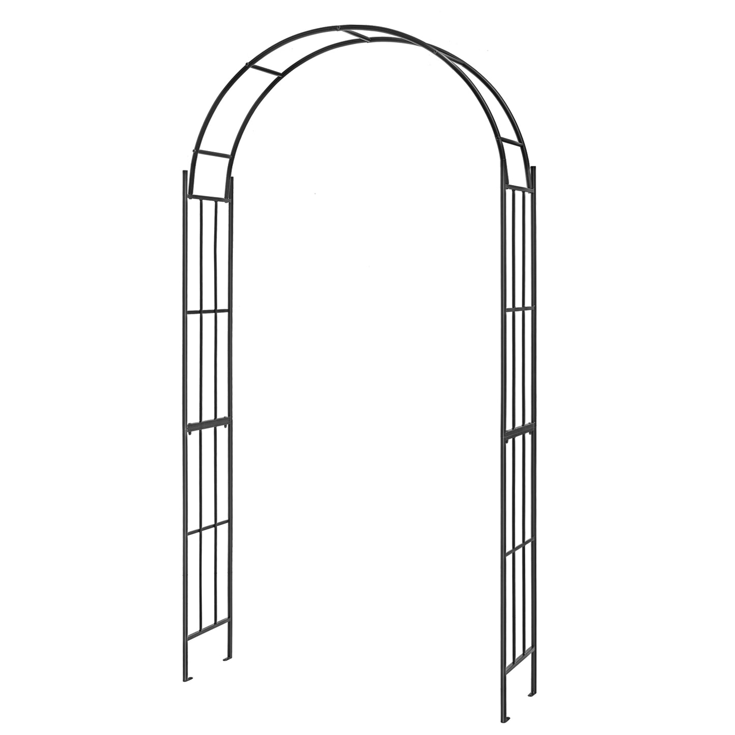 7.5 Feet Metal Garden Arch for Climbing Plants and Outdoor Garden Decor, Black Outdoor Decor Black at Gallery Canada