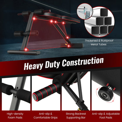 Adjustable Weight Bench Strength Training Bench for Full Body Workout, Black Benches Racks & Bars at Gallery Canada