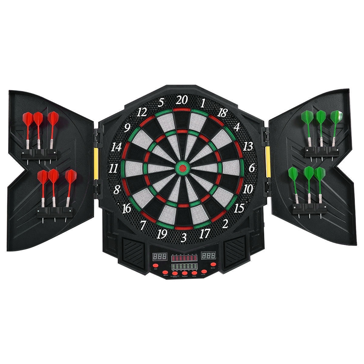 Professional Electronic Dartboard Set with LCD Display, Black Game Room at Gallery Canada