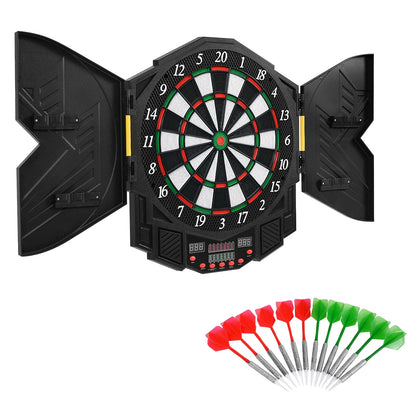 Professional Electronic Dartboard Set with LCD Display, Black Game Room at Gallery Canada