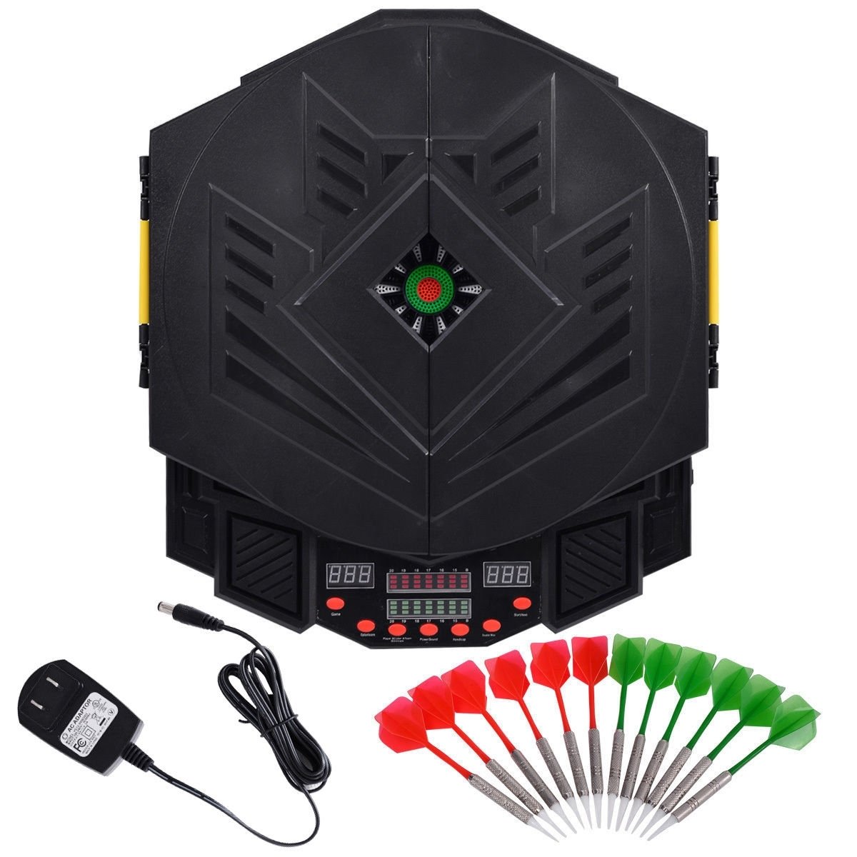 Professional Electronic Dartboard Set with LCD Display, Black Game Room at Gallery Canada