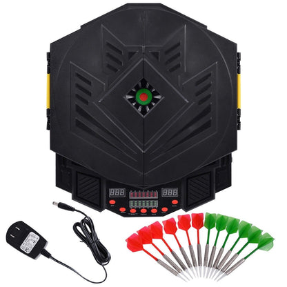 Professional Electronic Dartboard Set with LCD Display, Black Game Room at Gallery Canada