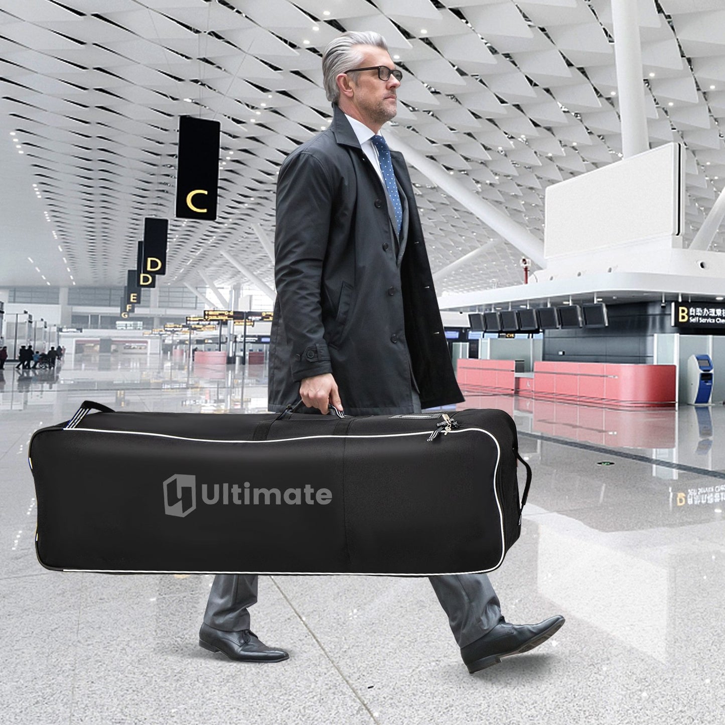 Soft-Sided Golf Travel Bag with Wheels, Black Golf at Gallery Canada