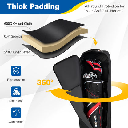 Soft-Sided Golf Travel Bag with Wheels, Black Golf at Gallery Canada