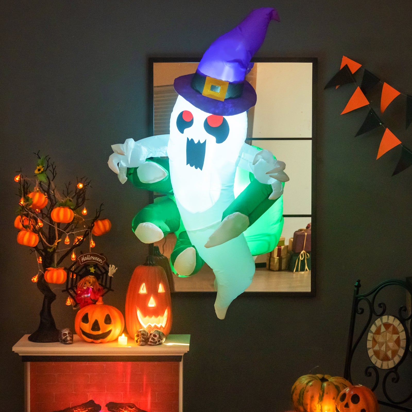 3.6 FT Halloween Inflatable Ghost, Multicolor Halloween at Gallery Canada