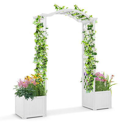 Garden Arbor with Planter, White at Gallery Canada