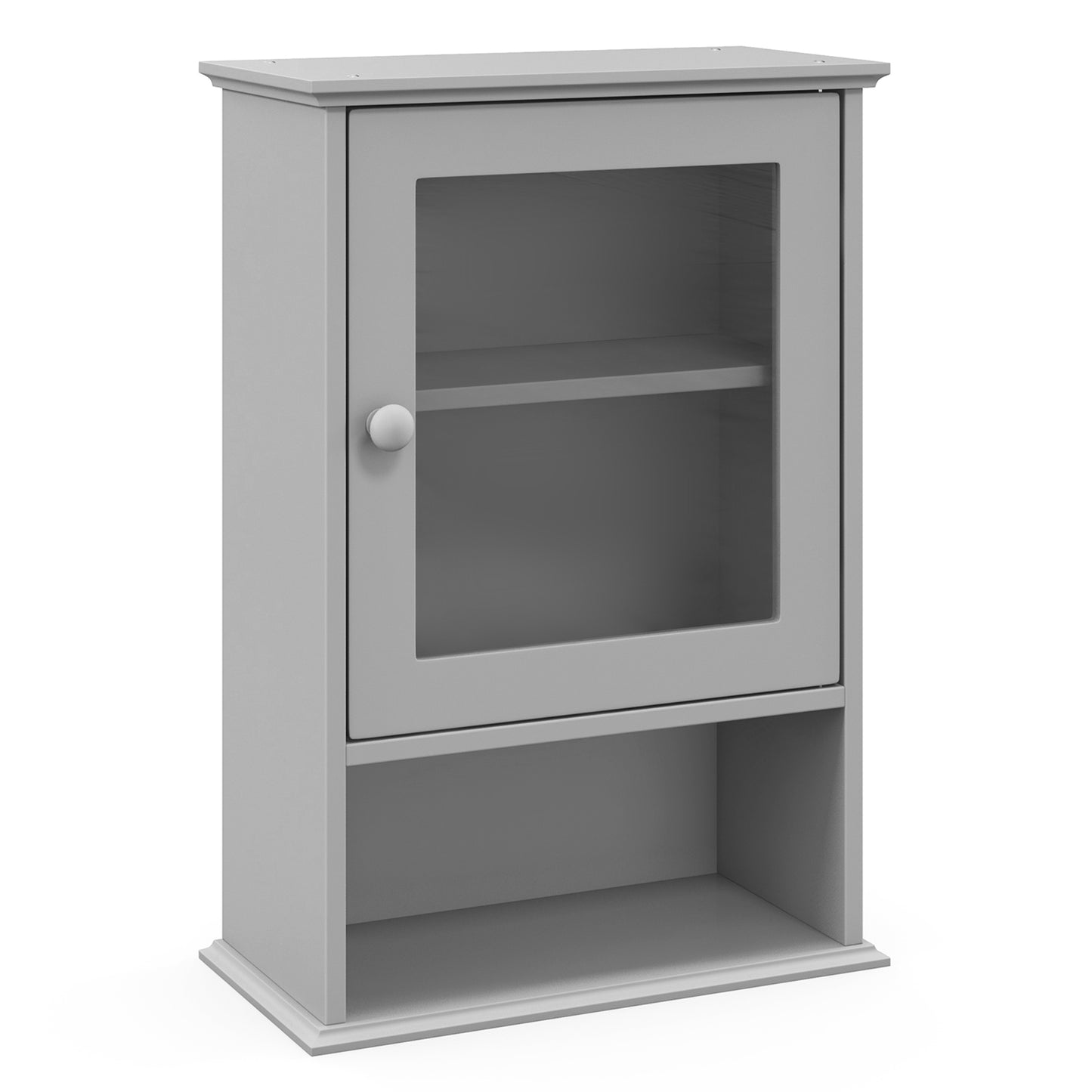 Bathroom Wall Mounted Adjustable Hanging Storage Medicine Cabinet, Gray Wall Cabinets at Gallery Canada