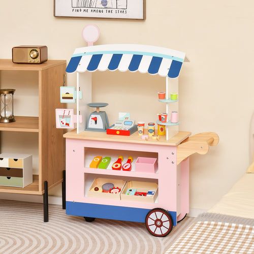 Toy Cart Play Set, POS Machine, Lovely Scale, Multicolor