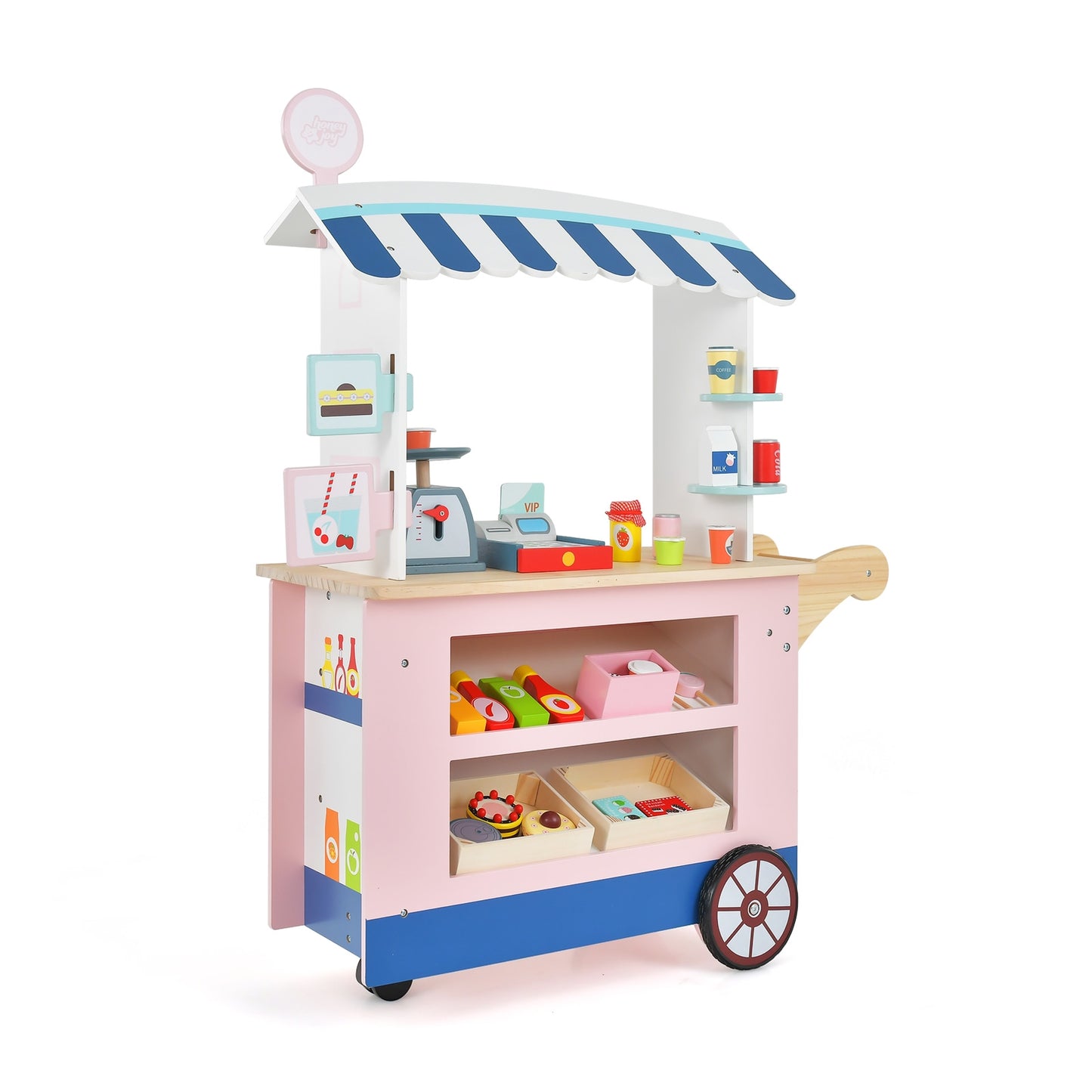 Toy Cart Play Set with POS Machine and Lovely Scale, Multicolor Play Kitchen Sets at Gallery Canada