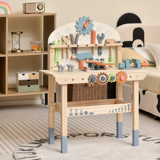 Kids Play Tool Workbench with Realistic Accessories, Multicolor - Gallery Canada